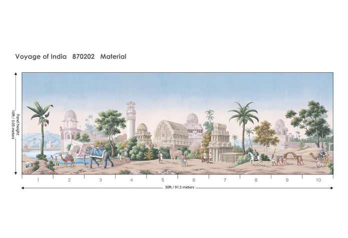 Voyage of India Spring Garden 10 ft panel layout