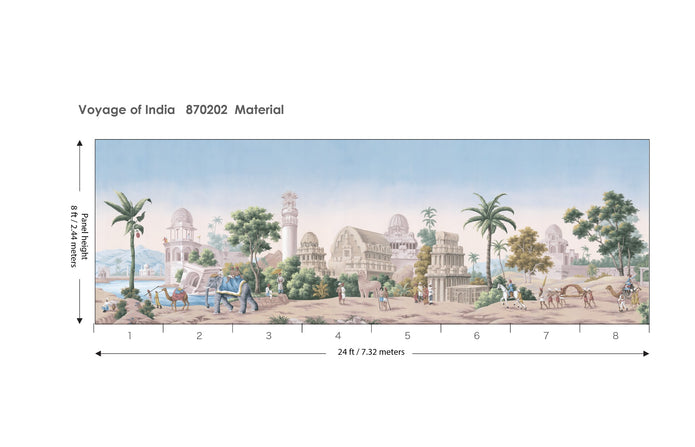 Voyage of India Spring Garden 8 ft panel layout
