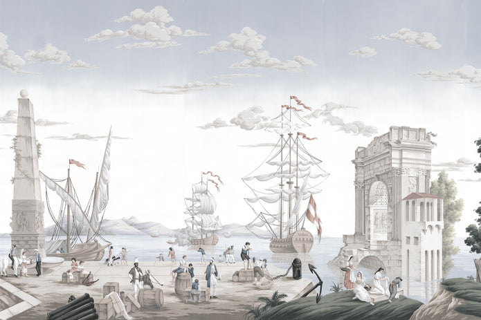 Port of Italy Silver Mist A4 size sample