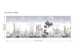 Port of Italy Silver Mist W3ft x H8ft