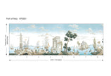 Port of Italy Azure Harbour W3ft x H8ft