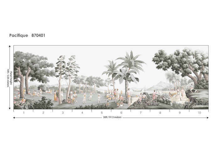Pacifique Pearl Lagoon 10ft artwork