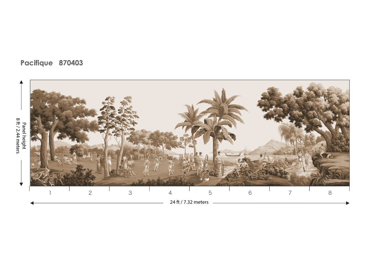 Pacifique Antique Sand 8ft artwork