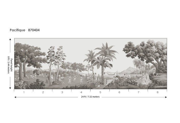 Pacifique Silver Ash 8ft artwork