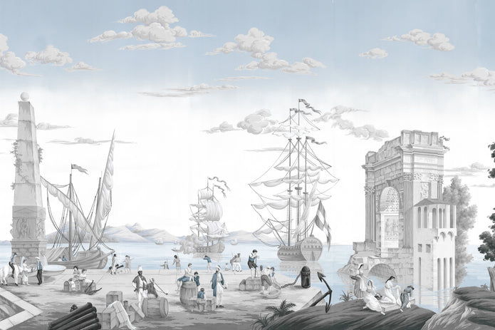 Port of Italy Coastal Silver A4 size sample